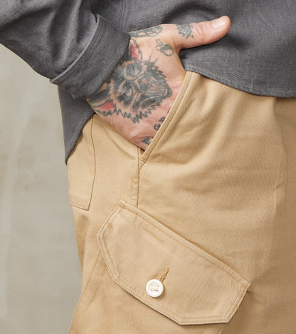 Swiss Army Cargo Trousers - British Tan Japanese Calvary Twill