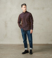 American Camp Shirt - Mulberry Silk Cotton Crepe Broadcloth