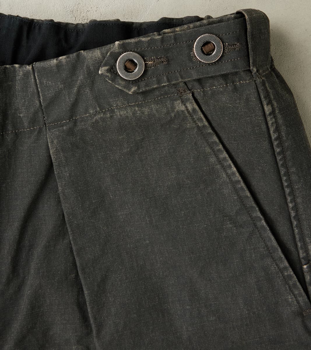 Swiss Army Cargo Trousers - H.Stevensons® Black Vintage Military Waxed Canvas