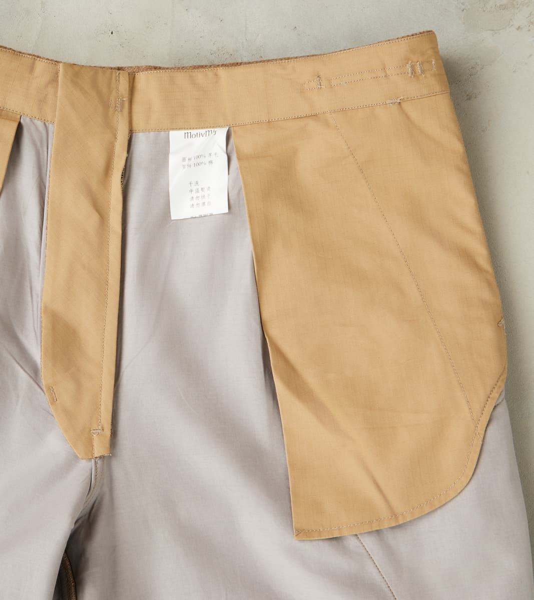 Swiss Army Cargo Trousers - Abraham Moon® Camel Merino Twill