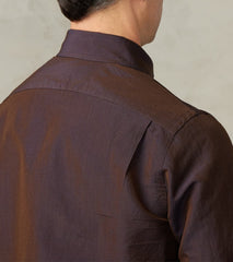American Camp Shirt - Mulberry Silk Cotton Crepe Broadcloth