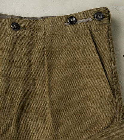 Swiss Army Cargo Trousers - B.Moss® Olive Reversed Bedford Cord