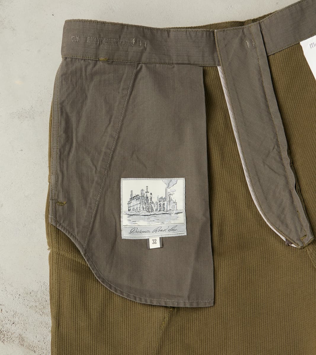 Swiss Army Cargo Trousers - B.Moss® Olive Reversed Bedford Cord