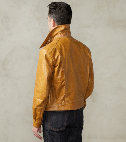 French Air Force Zephyr Jacket - Amber Glazed French Lambskin