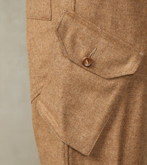 Swiss Army Cargo Trousers - Abraham Moon® Camel Merino Twill