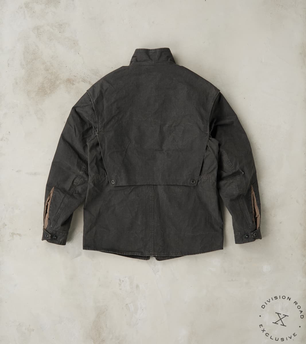 English Cyclops Dispatch Jacket - H.Stevensons® Black Vintage Military Waxed Canvas