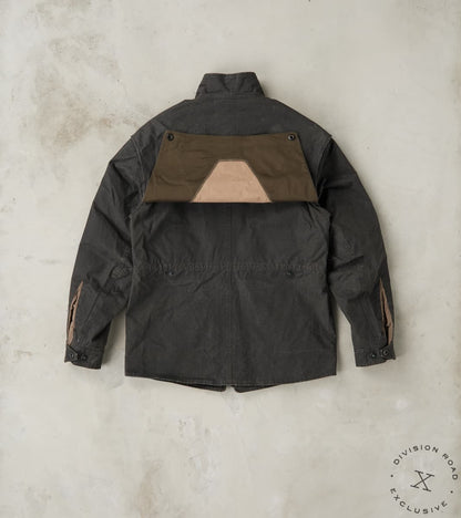 English Cyclops Dispatch Jacket - H.Stevensons® Black Vintage Military Waxed Canvas