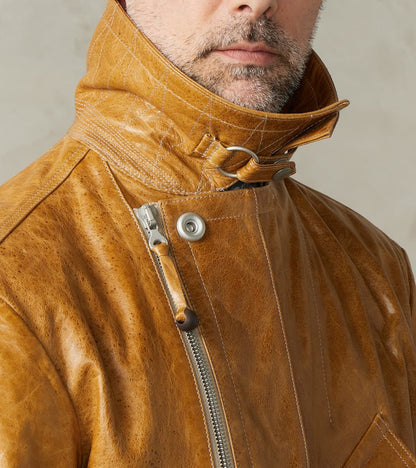 French Air Force Zephyr Jacket - Amber Glazed French Lambskin