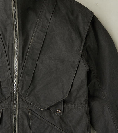 English Cyclops Dispatch Jacket - H.Stevensons® Black Vintage Military Waxed Canvas