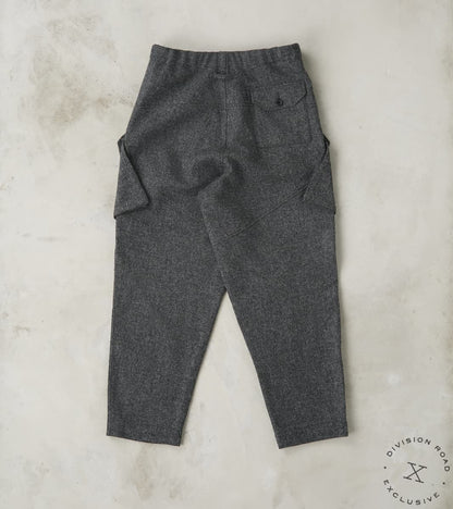 Swiss Army Cargo Trousers - Fox Brothers® Grey Flannel Tweed Twill