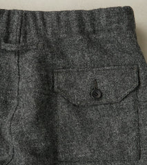 Swiss Army Cargo Trousers - Fox Brothers® Grey Flannel Tweed Twill