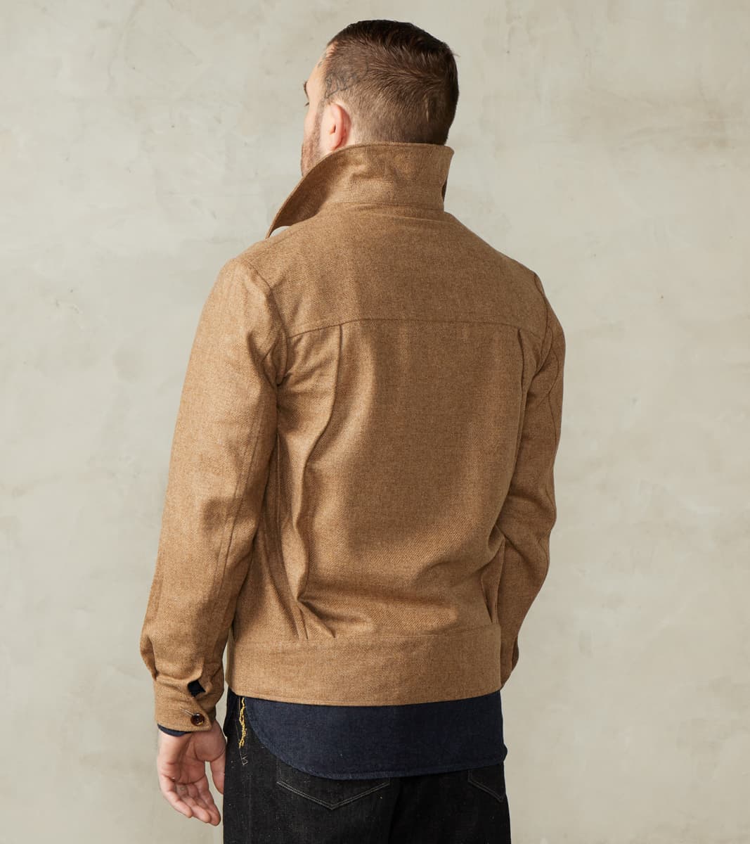 French Rapide Jacket - Abraham Moon® Camel Merino Twill