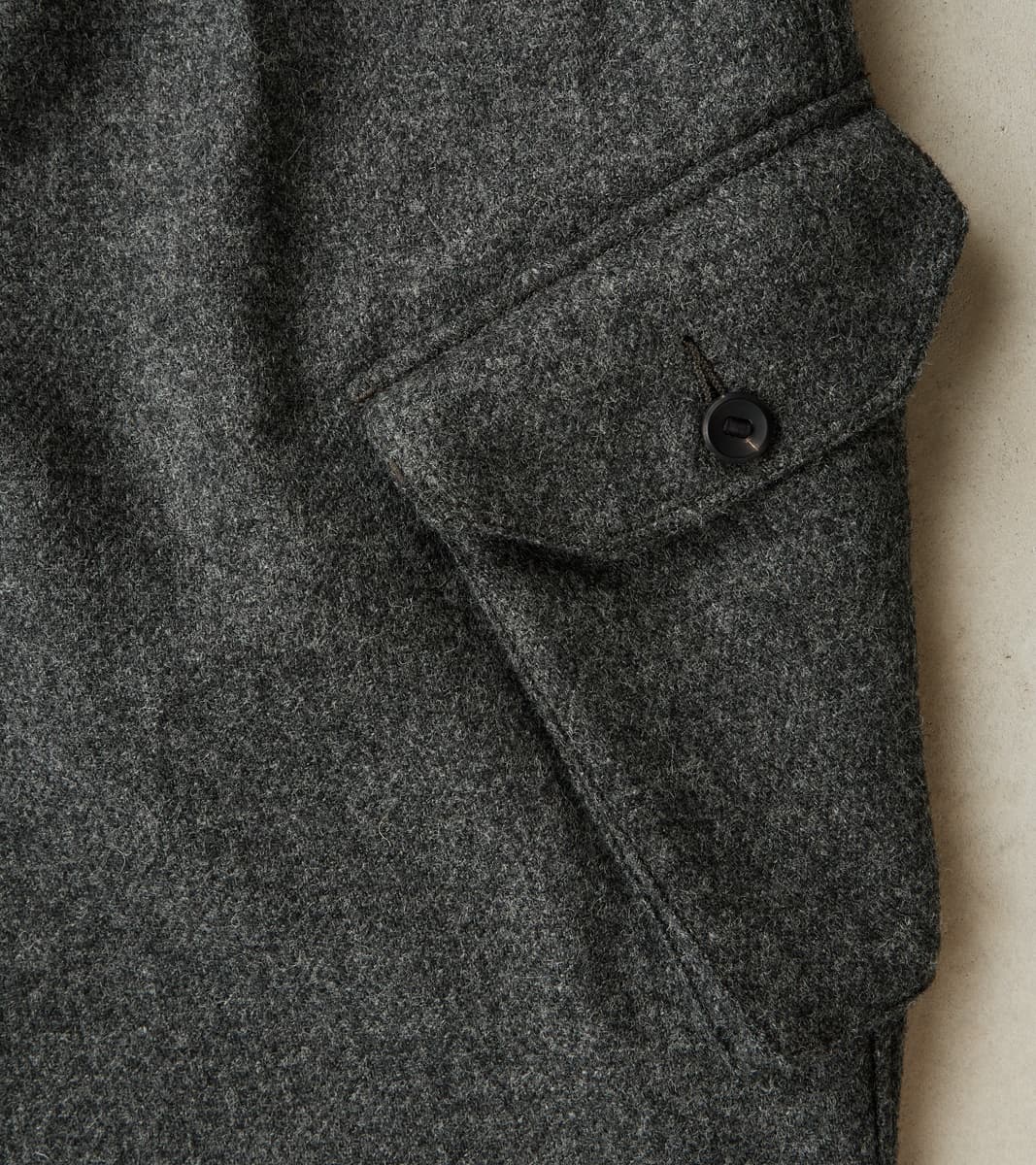 Swiss Army Cargo Trousers - Fox Brothers® Grey Flannel Tweed Twill