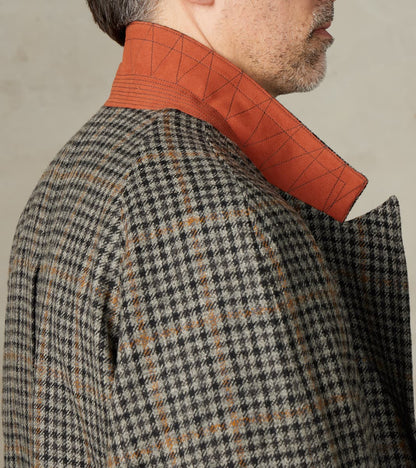 English Traveler Opus Coat - Lovat® London Town Grey Tweed Check