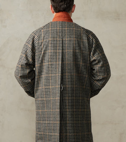 English Traveler Opus Coat - Lovat® London Town Grey Tweed Check