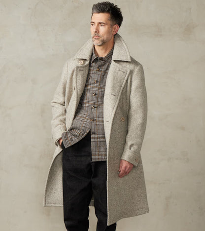 Swiss Army Overcoat - Marling & Evans® Ecru Undyed Boxweave Overcoating