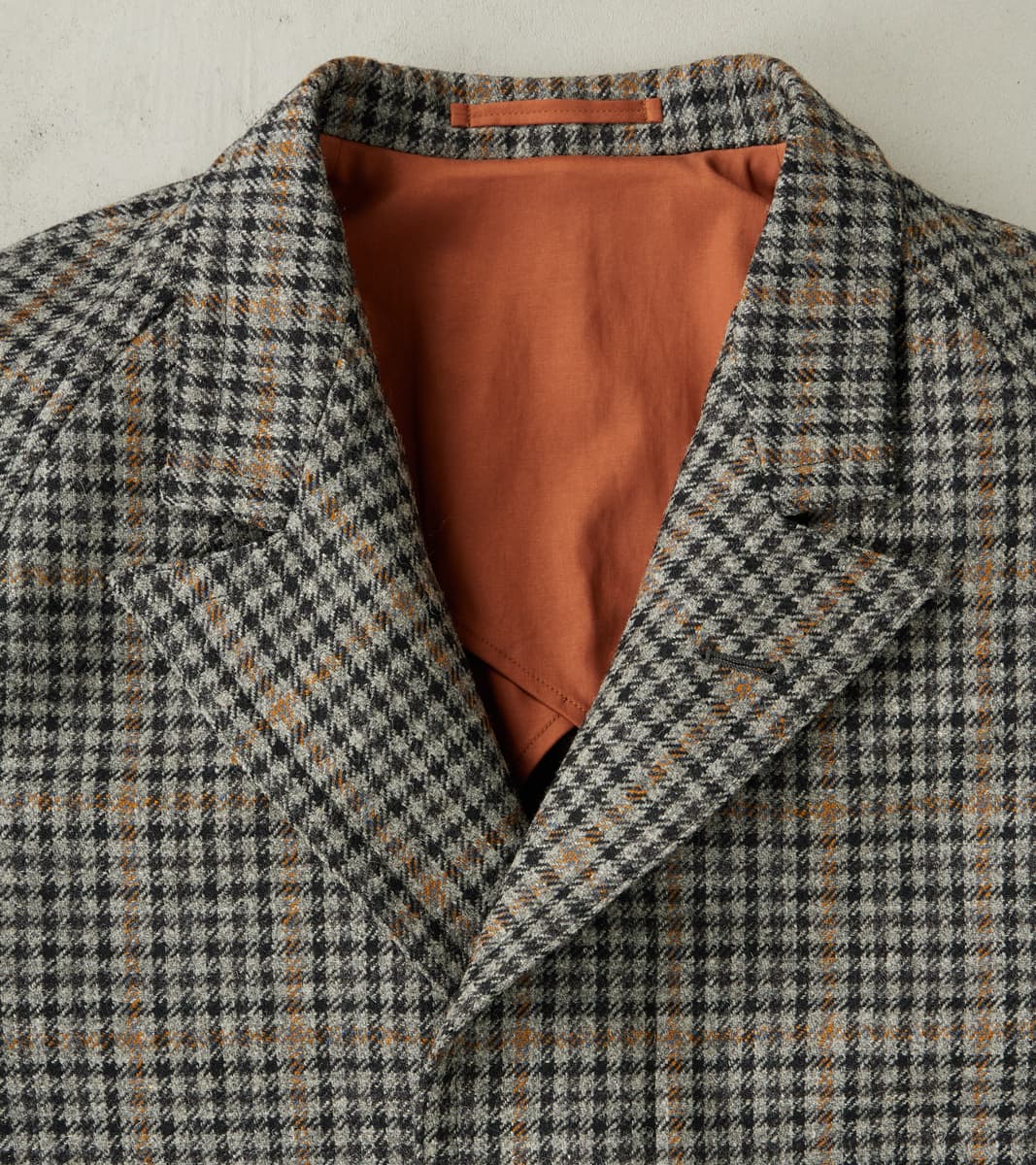 English Traveler Opus Coat - Lovat® London Town Grey Tweed Check