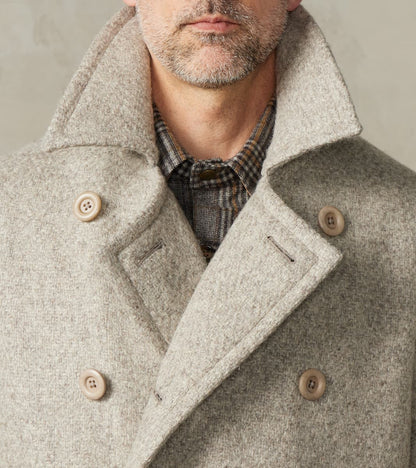 Swiss Army Overcoat - Marling & Evans® Ecru Undyed Boxweave Overcoating