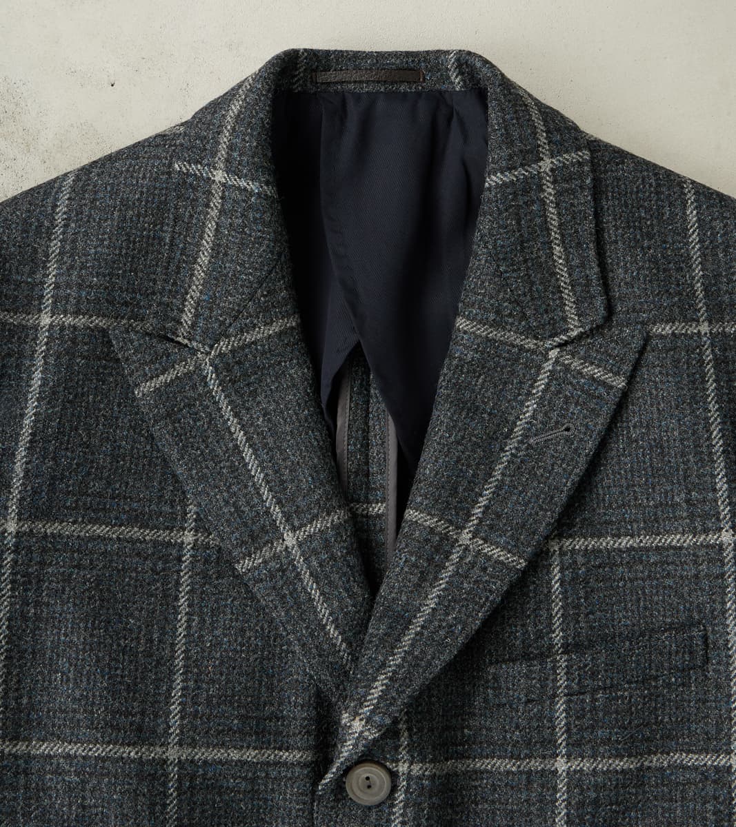 English Country Wanderer Jacket - Lovat® Charcoal Sporting Tweed Check