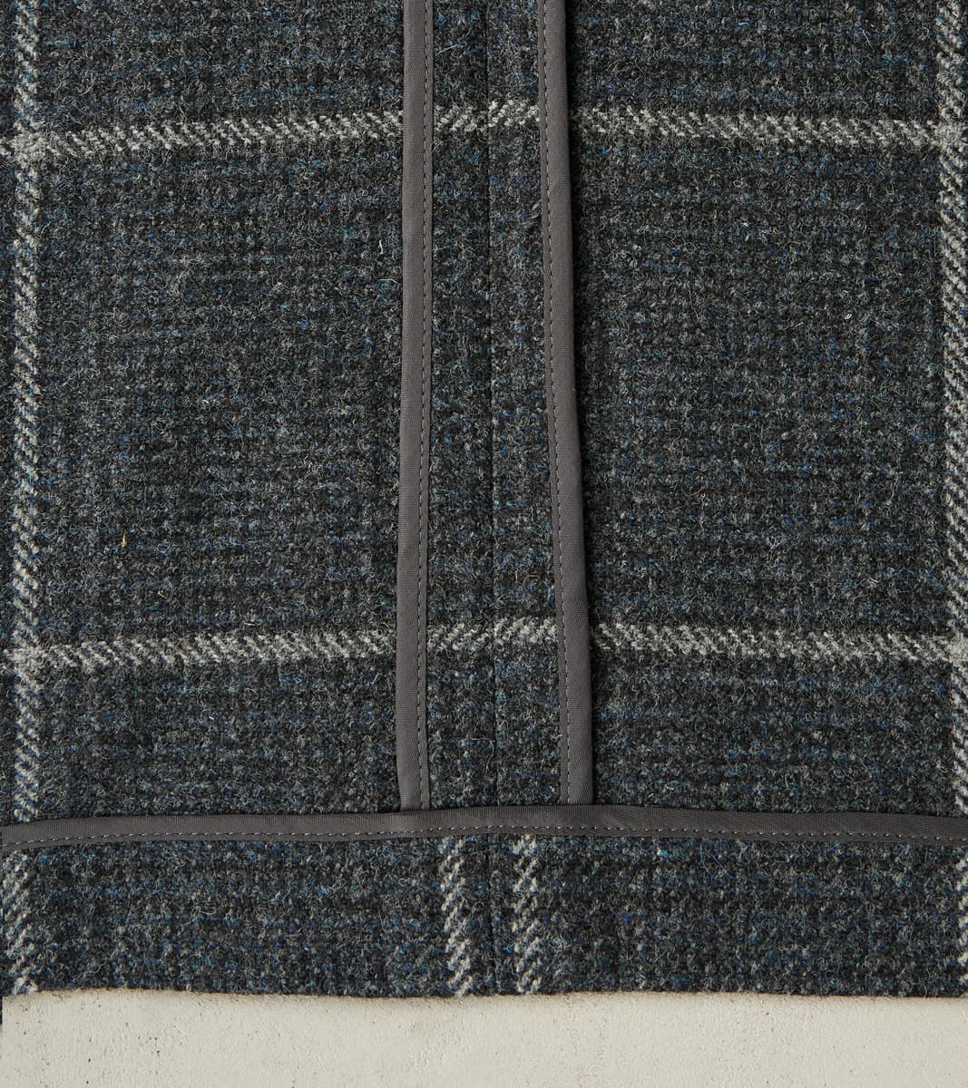 English Country Wanderer Jacket - Lovat® Charcoal Sporting Tweed Check