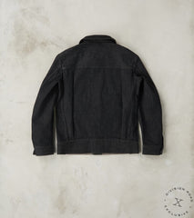 French Rapide Jacket - Charcoal Donegal Selvedge Denim