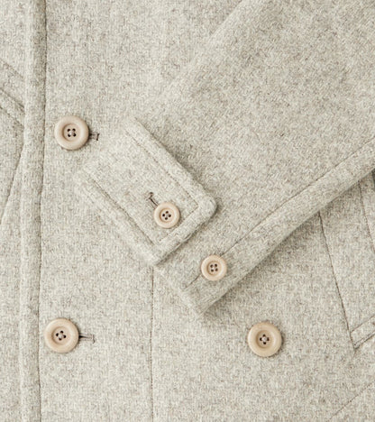 Swiss Army Overcoat - Marling & Evans® Ecru Undyed Boxweave Overcoating