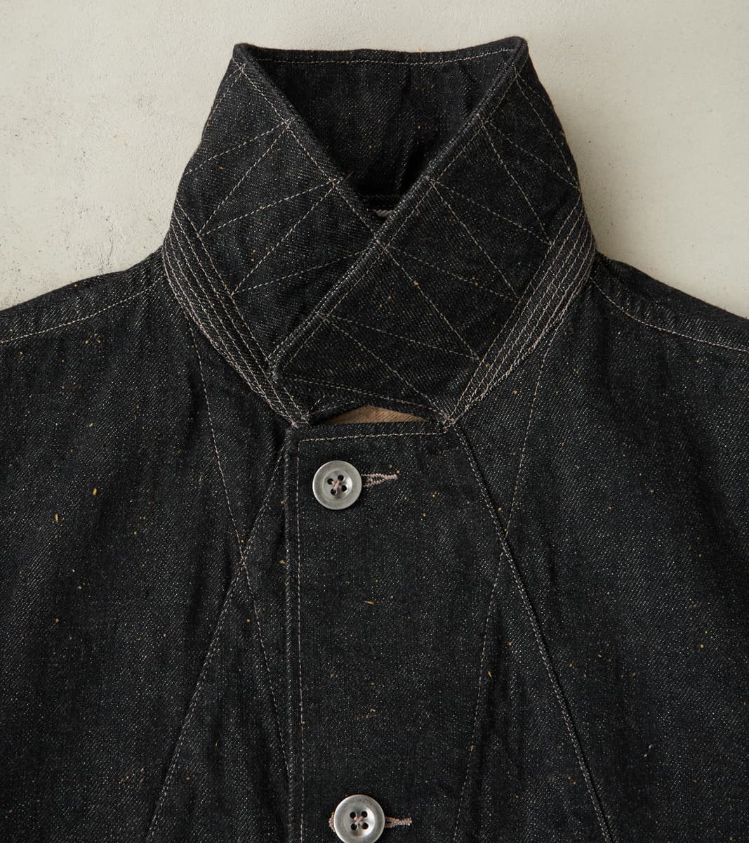 French Rapide Jacket - Charcoal Donegal Selvedge Denim