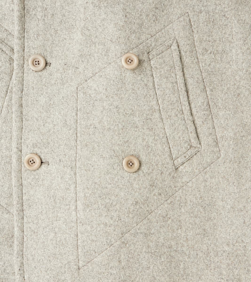 Swiss Army Overcoat - Marling & Evans® Ecru Undyed Boxweave Overcoating