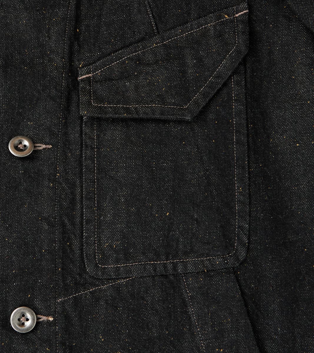 French Rapide Jacket - Charcoal Donegal Selvedge Denim