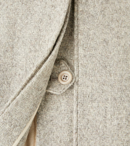 Swiss Army Overcoat - Marling & Evans® Ecru Undyed Boxweave Overcoating