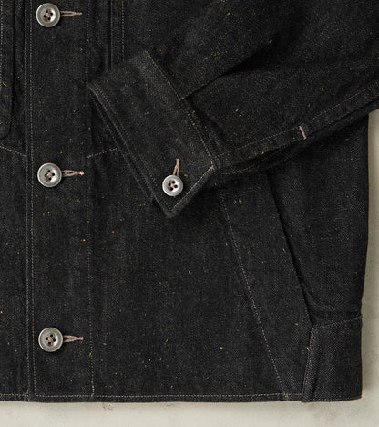 French Rapide Jacket - Charcoal Donegal Selvedge Denim