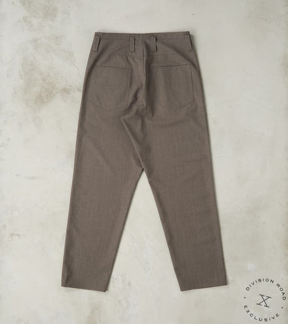 French Work Trousers - Dark Natural Optim® Wool Gabardine