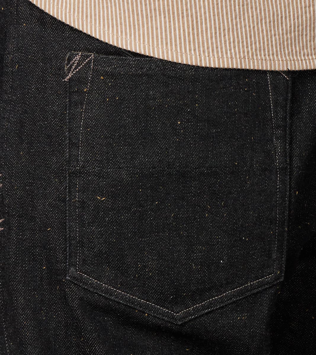 French Work Trousers - Charcoal Donegal Selvedge Denim