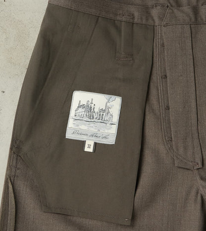 French Work Trousers - Dark Natural Optim® Wool Gabardine