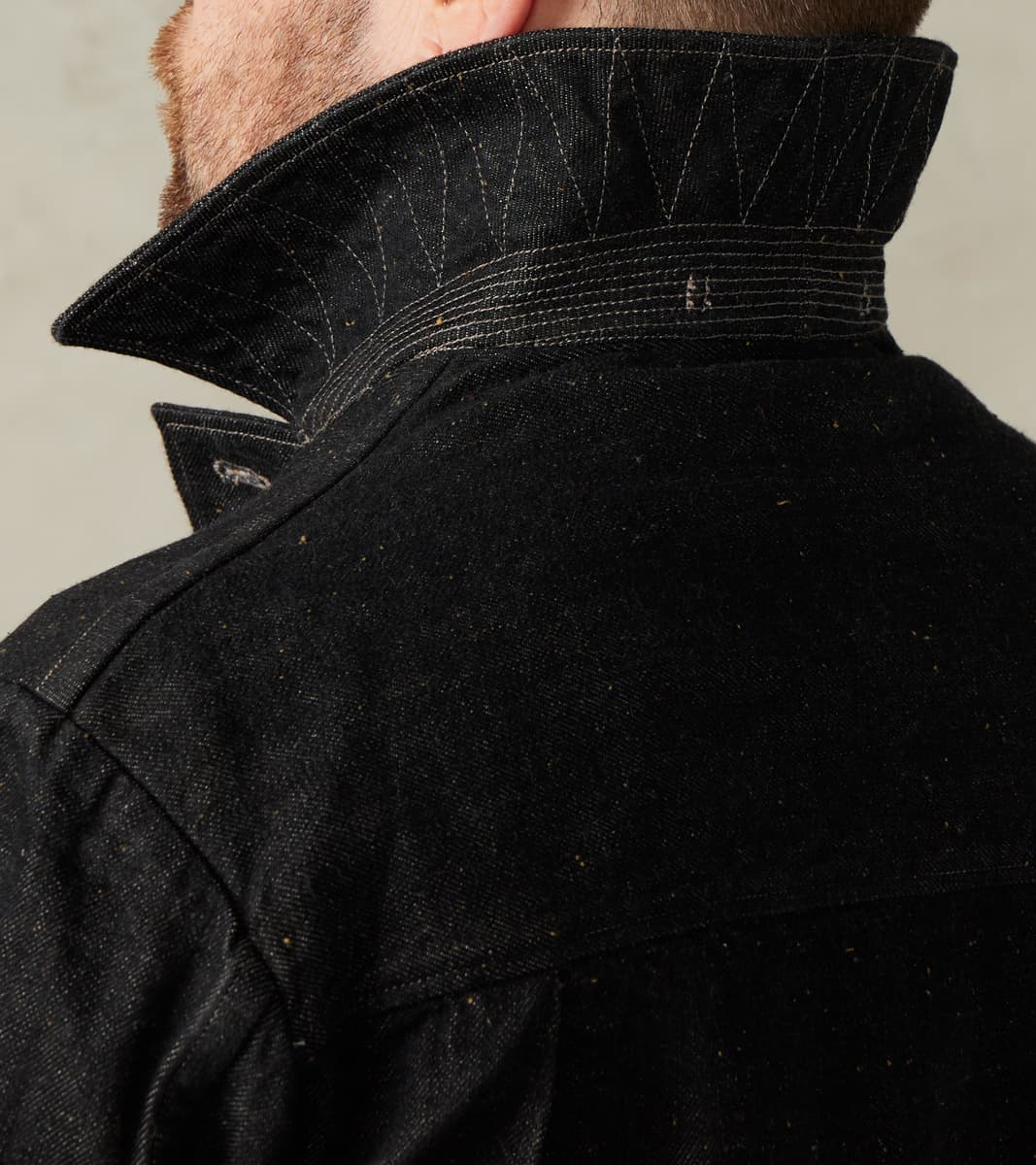 French Rapide Jacket - Charcoal Donegal Selvedge Denim