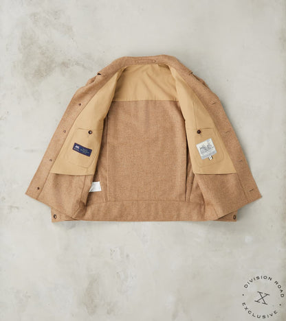 French Rapide Jacket - Abraham Moon® Camel Merino Twill