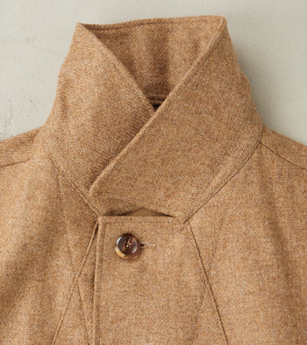 French Rapide Jacket - Abraham Moon® Camel Merino Twill