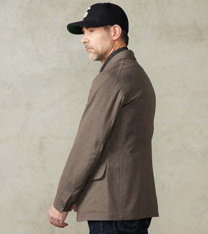 English Dress Hunt Jacket - Dark Natural Optim® Wool Gabardine