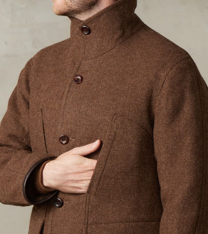 French Hunting Jacket - Lovat® Nutmeg Sonsie Tweed Melton Twill