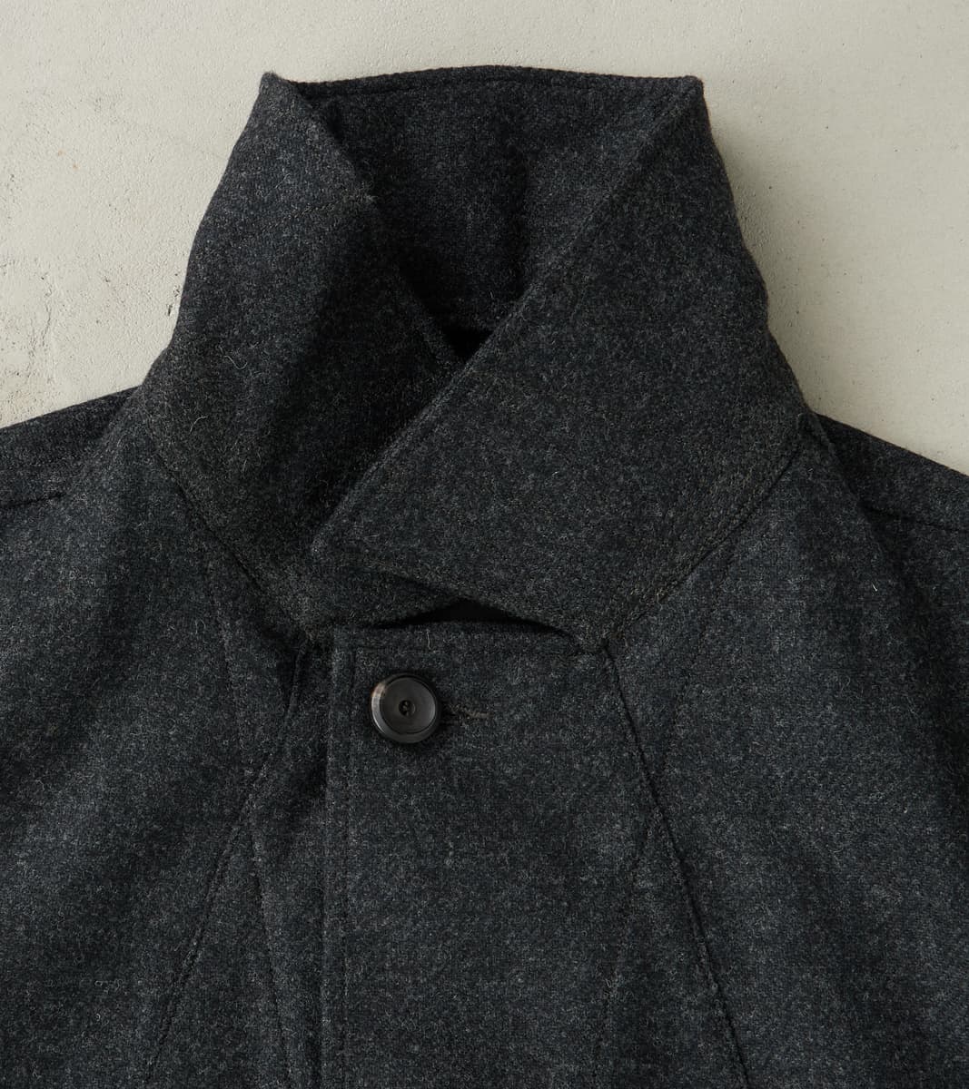 French Rapide Jacket - Abraham Moon® Coal Merino Twill