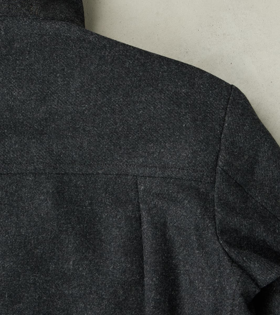 French Rapide Jacket - Abraham Moon® Coal Merino Twill