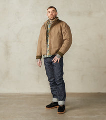MotivMfg x Division Road American Vector Bomber - Fox Brothers® Fawn Covert Cloth