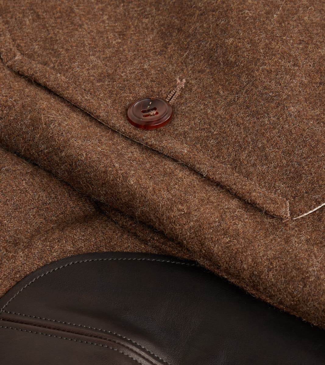 French Hunting Jacket - Lovat® Nutmeg Sonsie Tweed Melton Twill