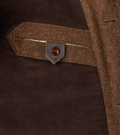 French Hunting Jacket - Lovat® Nutmeg Sonsie Tweed Melton Twill