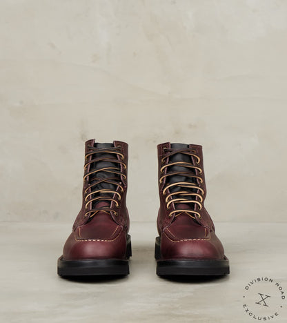 Black Cherry Workman Moc - HNW - Nicks Christy - Horween Color 8 Cypress