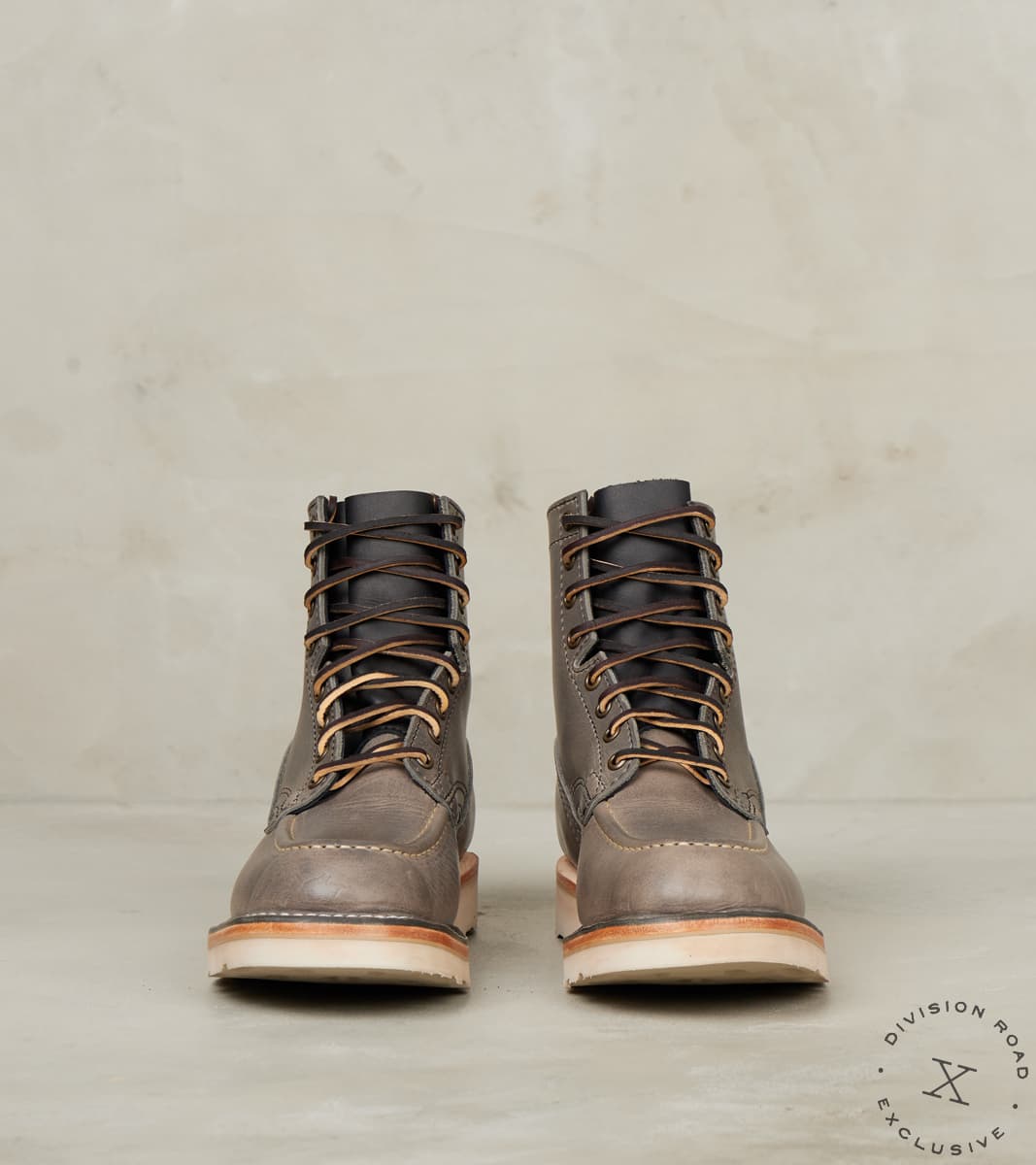 Concrete Workman Moc - HNW - Nicks Christy - Horween Light Grey Cypress