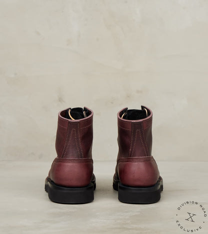 Black Cherry Workman Moc - HNW - Nicks Christy - Horween Color 8 Cypress