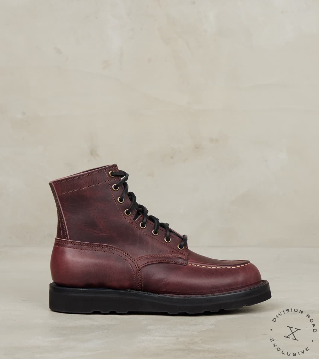 Nicks Handmade Boots x Division Road Black Cherry Workman Moc - HNW - Nicks Chris…