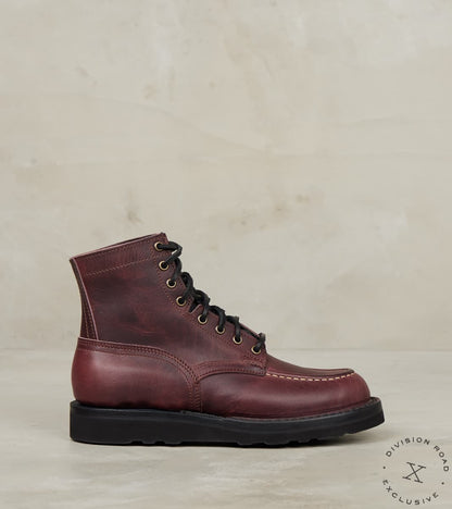 Nicks Handmade Boots x Division Road Black Cherry Workman Moc - HNW - Nicks Chris…