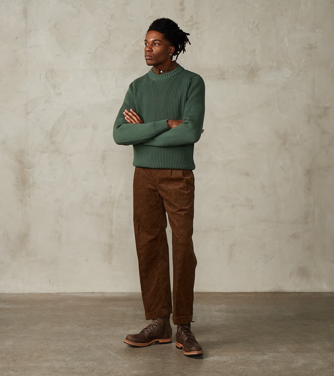 Robust Rank-III Crewneck - Copper Green